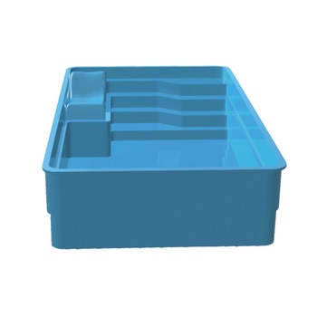 Piscina CRETA - 6 m x 3,7 m x 1,5 m - model clasic, fibra de sticla Piscina CRETA - 6 m x 3,7 m x 1,5 m - model clasic, fibra de sticla