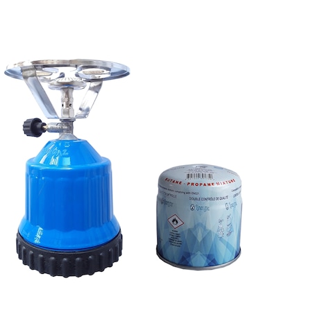 Set aragaz de voiaj, portabil, Nurgaz, Model 132-1, butelie gaz 190g inclusa