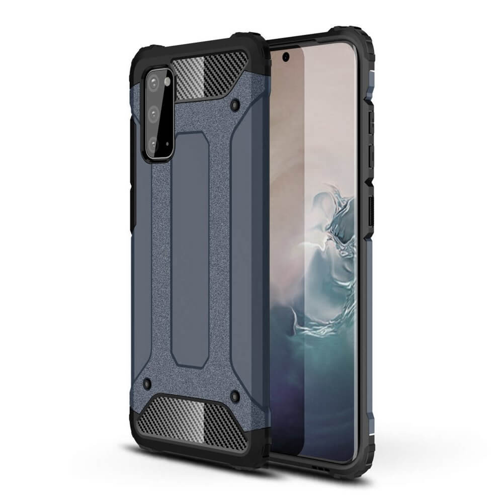 Husa Samsung S20, Hybrid Armor Rugged, Albastru