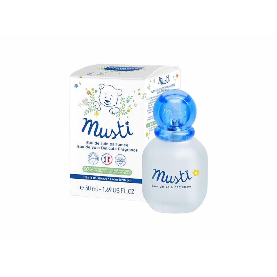 Apa de ingrijire delicat parfumata Musti, 50 ml, Mustela