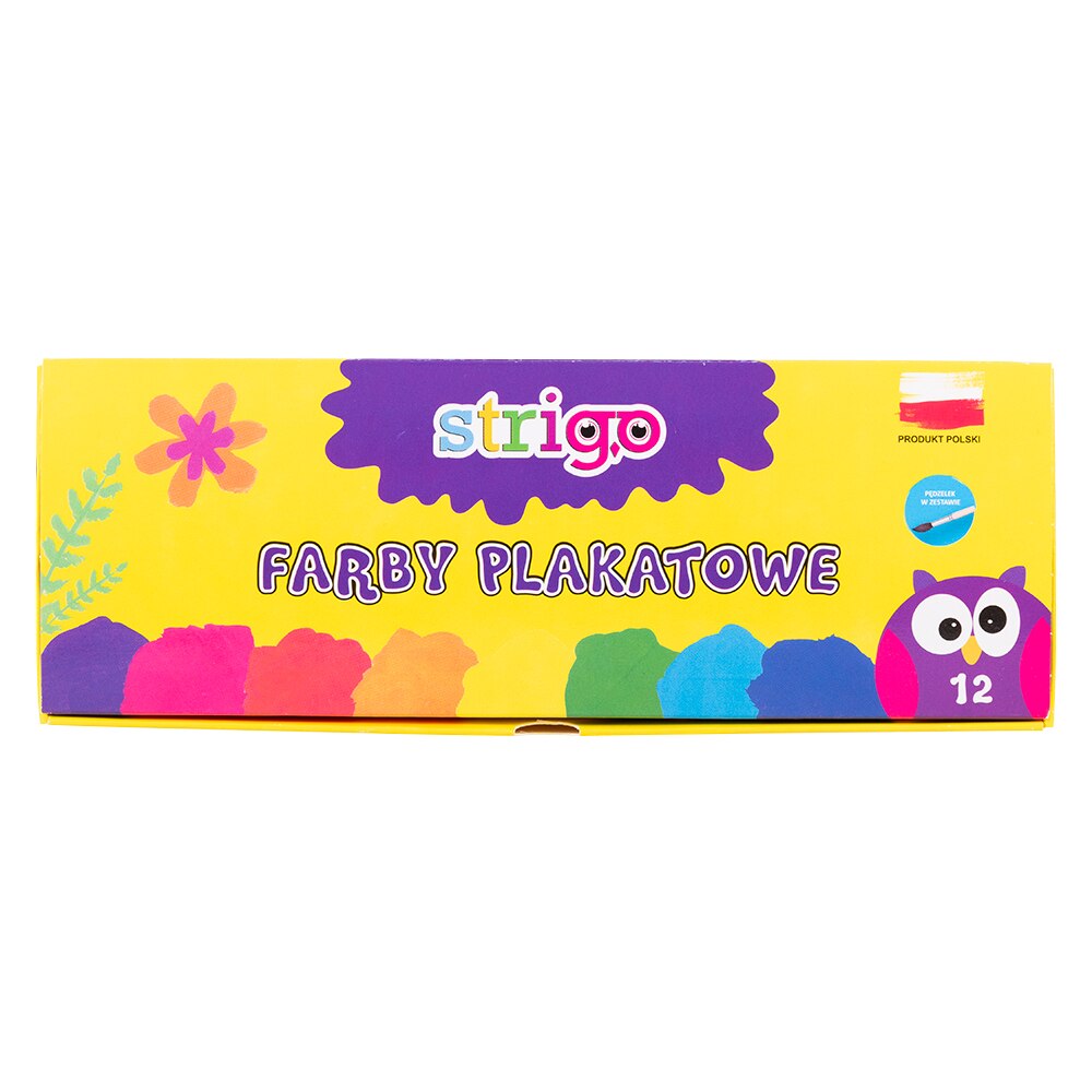 Acuarele acrilice cu pensula, Strigo, 12 bucati