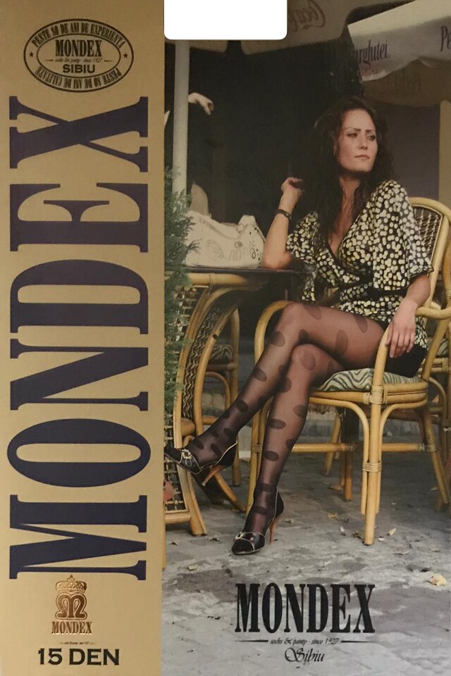 Dres dama Mondex, 15 Den, model 10, Negru