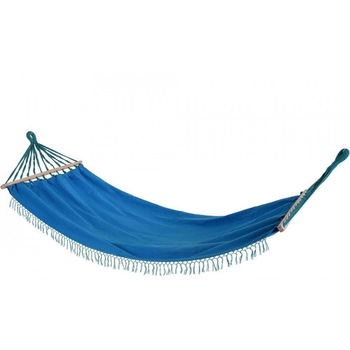 Hamac din bumbac 100 x 200 cm , albastru Hamac din bumbac 100 x 200 cm , albastru