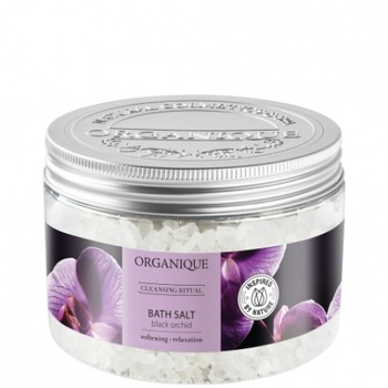 Sare de baie relaxanta cu orhidee neagra Organique 600 g Sare de baie relaxanta cu orhidee neagra Organique 600 g