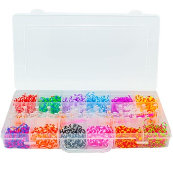 Set creativ elastice, 2400 piese , Robentoys Set creativ elastice, 2400 piese , Robentoys