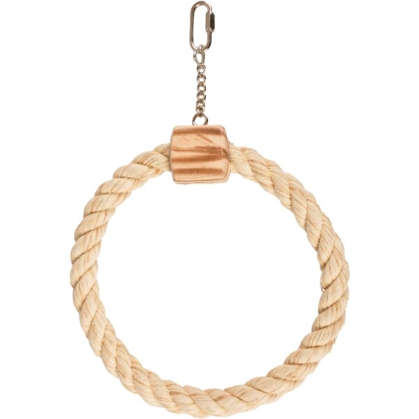 Jucarie pentru papagali, Cerc franghie, 18CM
