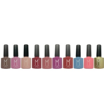 Kit 10 oje semipermanente 3 in 1 Summer Edition, MJ, 10 ml Kit 10 oje semipermanente 3 in 1 Summer Edition, MJ, 10 ml