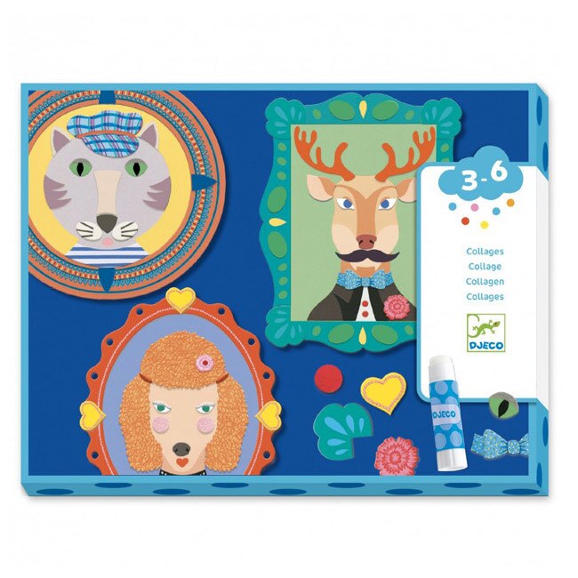 Set creativ colaje Djeco, Portrete de familie