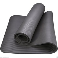 saltea pentru yoga pilates fitness cu manere de transportare nbr - yoga house 183cm x61cm x1cm negru imagen 41_2_
0