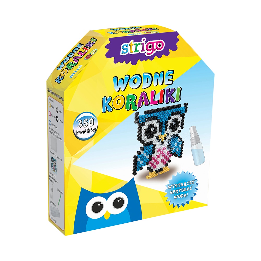 Margele creative Aqua Beads, Strigo, Bufnita, 350 bucati