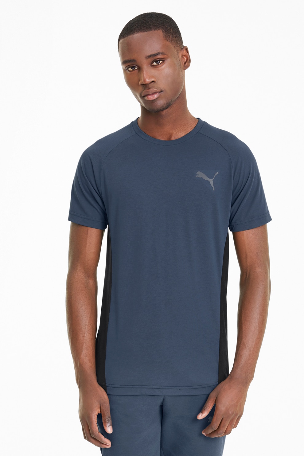 Puma, Tricou cu maneci raglan Evostripe, Bleumarin