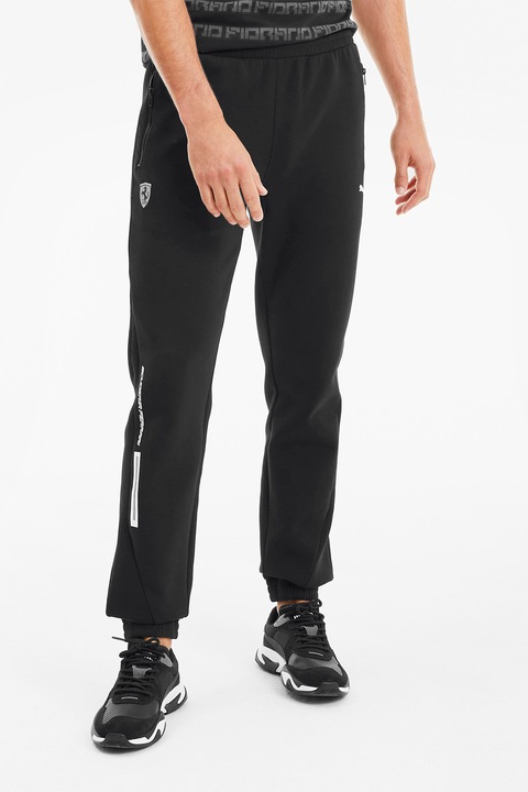 Puma, SF szabadidőnadrág edzéshez rugalmas szárvégekkel, Fekete, XS