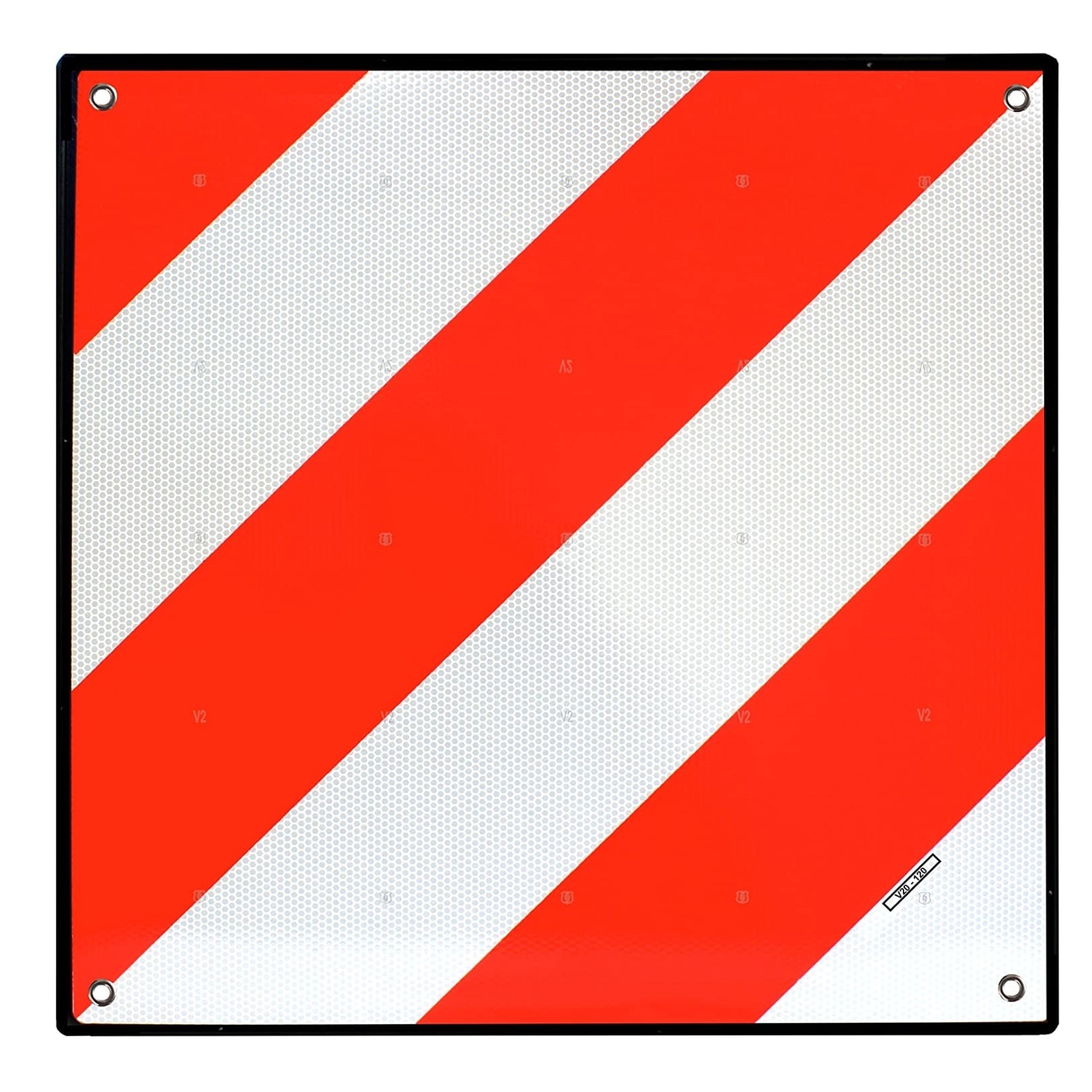 Placa reflectorizanta Magma, Omologata, Pentru spate, ABS, 50 x 50 cm