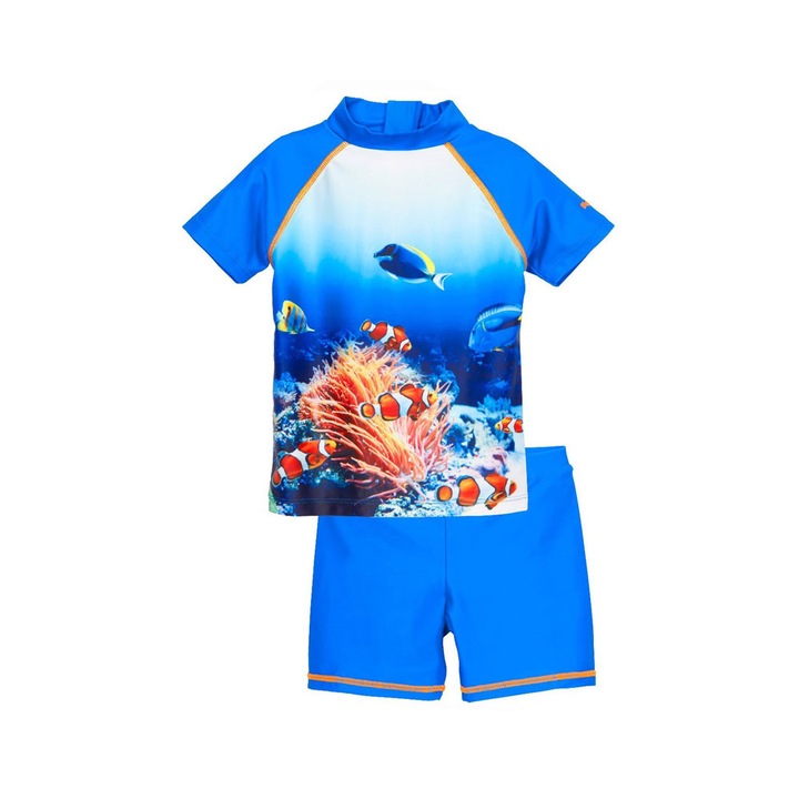 Детски бански с uv защита, Playshoes, Seaworld, 74-80 CM