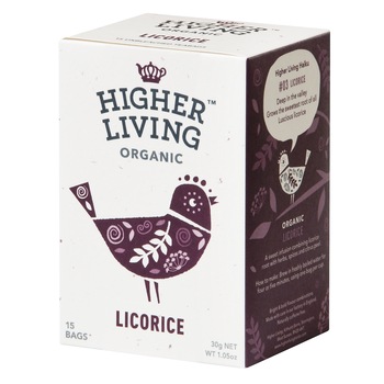 Ceai lemn dulce eco, 15 plicuri, Higher Living Ceai lemn dulce eco, 15 plicuri, Higher Living
