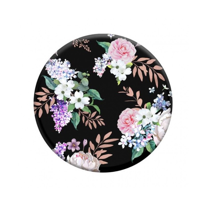 Аксесоар за мобилен телефон Popsockets® Black Floral, Оригинален