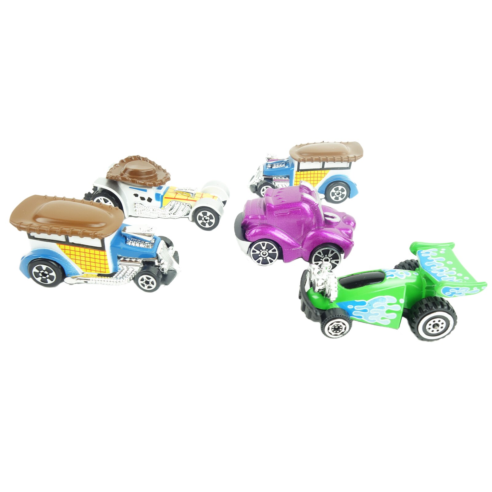 Set masinute de metal, Toy Story, 5 bucati, multicolor, 7 cm