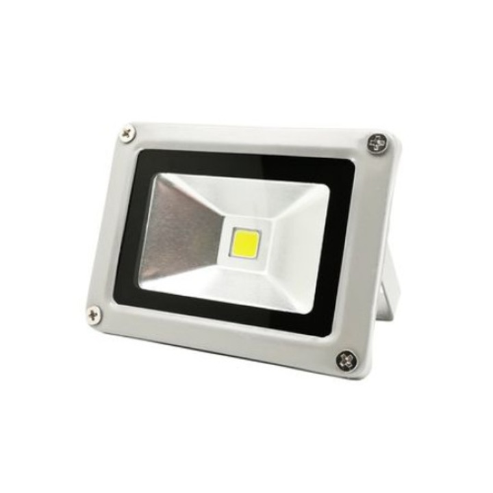 Proiector LED 10W, 220V Clasic, lumina alb rece 6500K, IP65