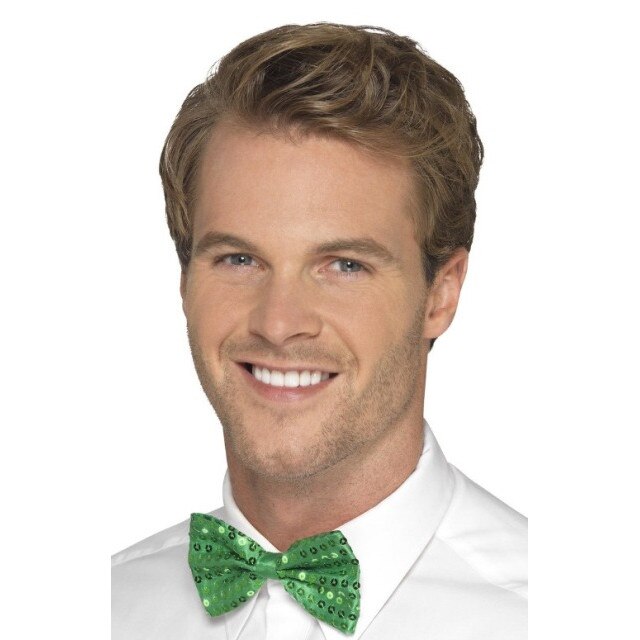 Papion verde, cu paiete