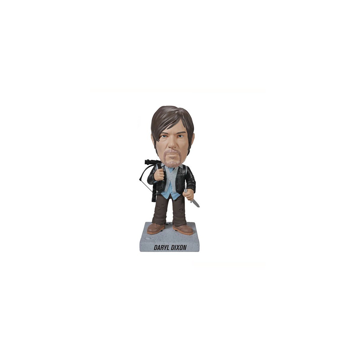 Figurina The Walking Dead - Daryl Dixon Wacky Wobbler Bobble-Head New Biker Daryl 18 cm, Multicolor
