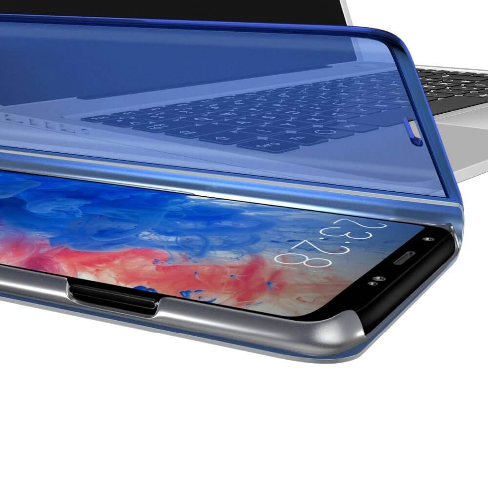 Husa Samsung S20 Ultra, Flip / Book / Carte, Clear View, Albastru