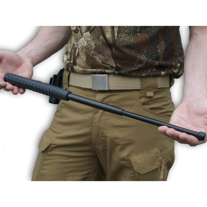 Baston Telescopic, Esp Euro Security Products, Exb 21N, Maner Din Cauciuc Antiderapant Pentru O Prindere Sigura, Sistem De Blocare Friction Lock, Greutate 420 g, Lungime 53 cm