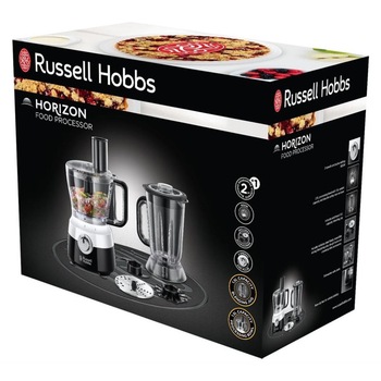 Robot de bucatarie Russell Hobbs Horizon 24731-56, 600W, 2.5 l, 2 viteze, Alb/Negru Robot de bucatarie Russell Hobbs Horizon 24731-56, 600W, 2.5 l, 2 viteze, Alb/Negru