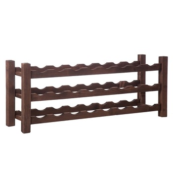 Raft lemn maro VinO pentru 24 sticle vin Raft lemn maro VinO pentru 24 sticle vin