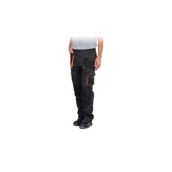 Pantaloni de protectie, Foreco, in talie, din tercot, rezistenti la rupere si uzura, cu buzunare multiple, marimea 46 Pantaloni de protectie, Foreco, in talie, din tercot, rezistenti la rupere si uzura, cu buzunare multiple, marimea 46