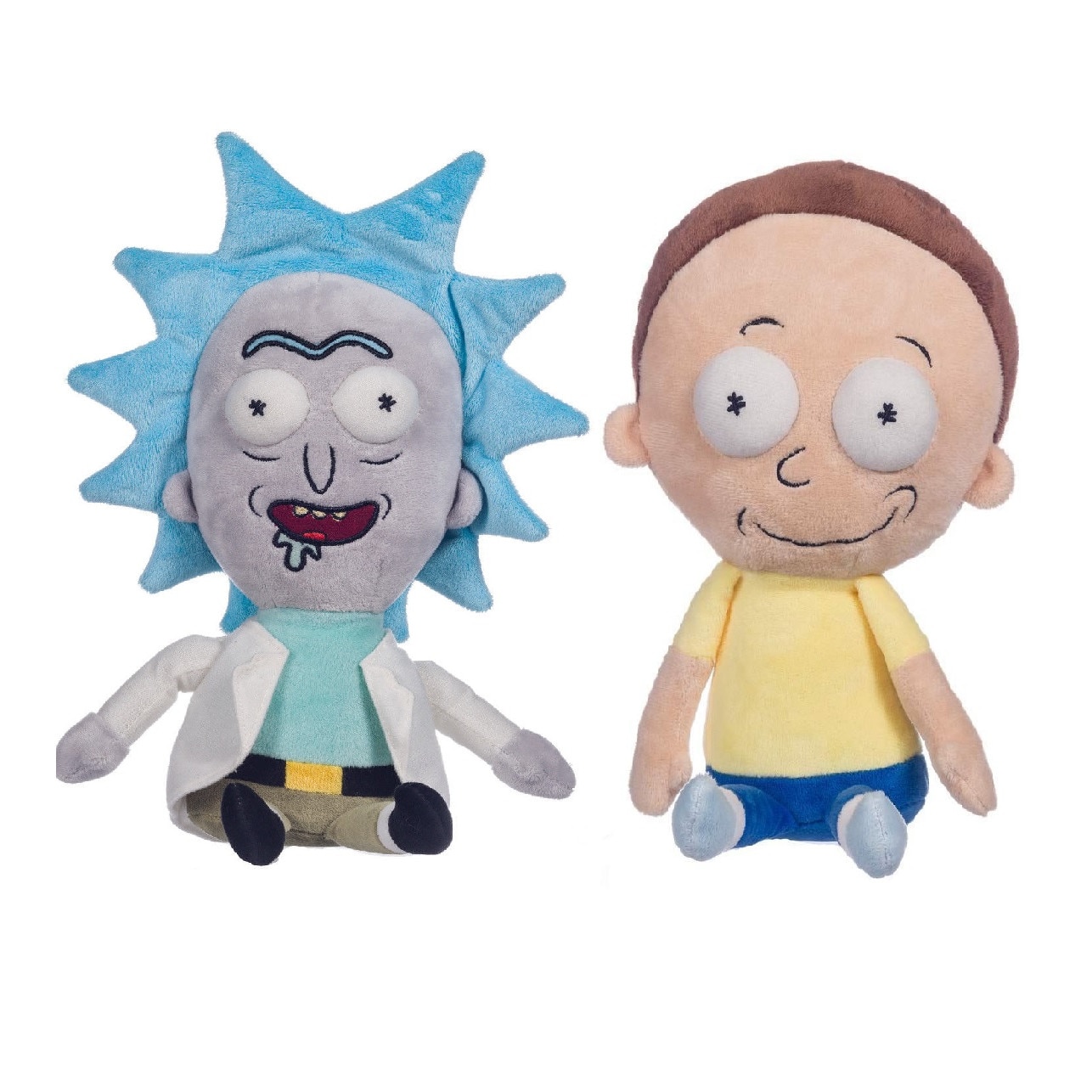 Set 2 x Jucarie plus 27 cm, Rick & Morty , Smile, Multicolor