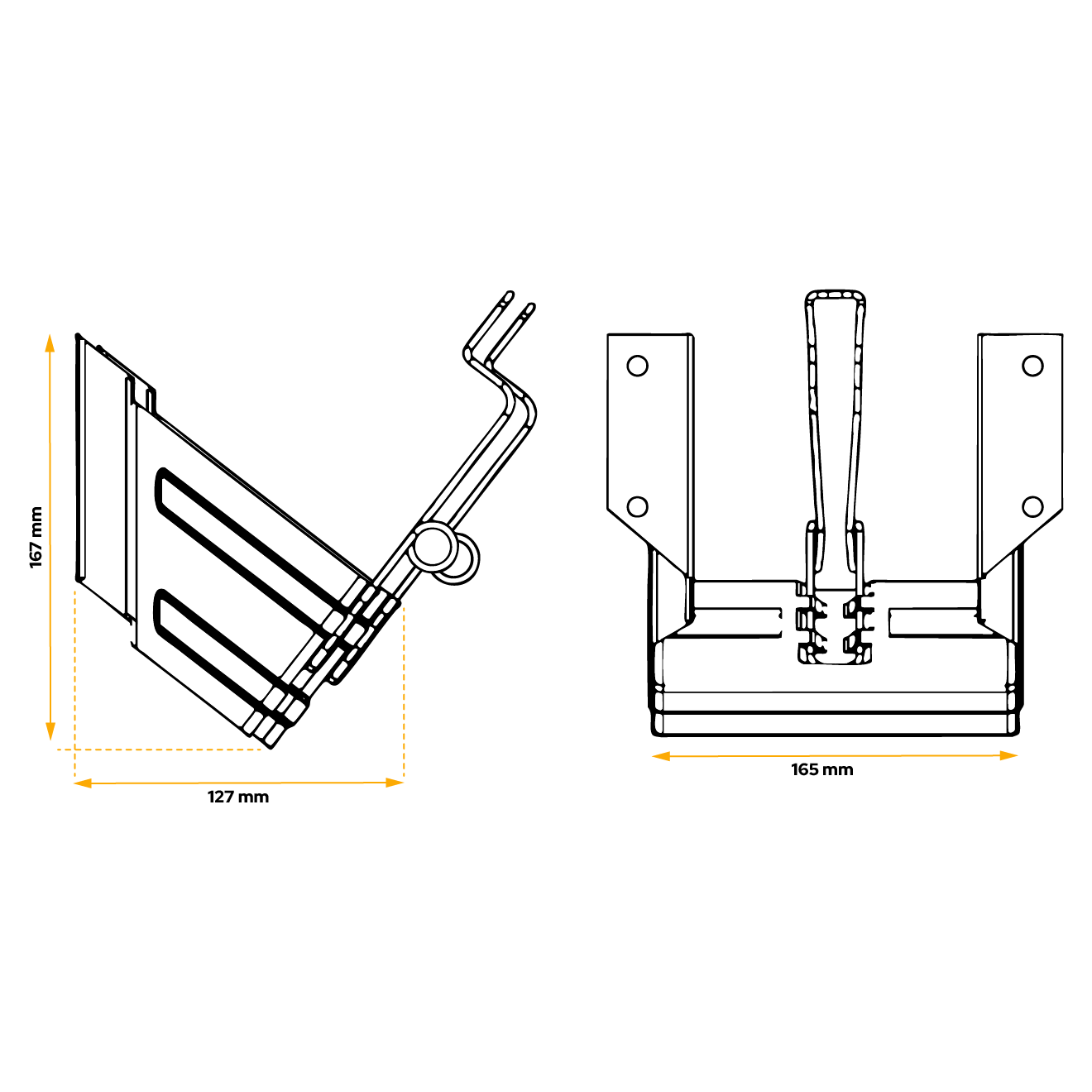 Suport pentru cale roti G46 din otel galvanizat - eMAG.ro