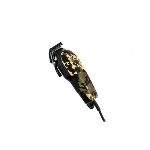 Masina Profesionala de tuns Surker KS0055, Destinata pentru animale, Alimentare la priza 220 V, Putere de 10 W, Motor cu 1800 rpm, Buton On/OFF, Frecventa 50 hz, Lame din Otel inoxidabil , Negru/Camuflaj
