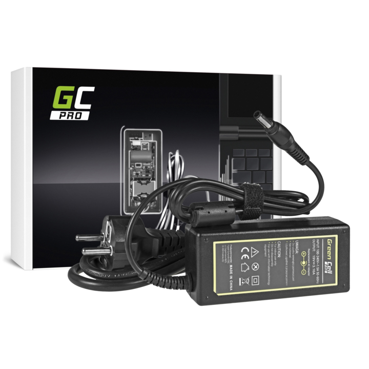 Green Cell PRO Töltő / Hálózati töltő Samsung 60W / 19V 3.16A / 5.5mm-3.0mm