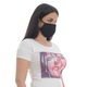 Masca de protectie fata din bumbac cu densitate mare, 2 straturi, Dress To Impress, neagra