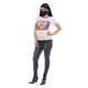 Masca de protectie fata din bumbac cu densitate mare, 2 straturi, Dress To Impress, neagra