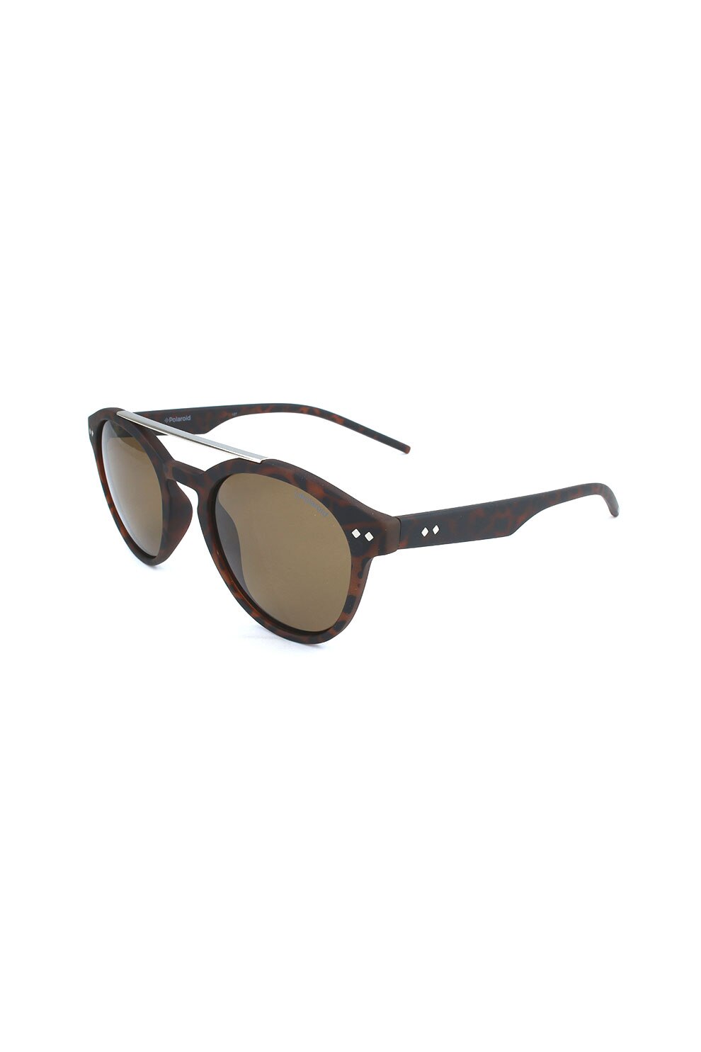 Polaroid, Ochelari de soare pantos unisex, Maro inchis tortoise, 50-22-145 Standard