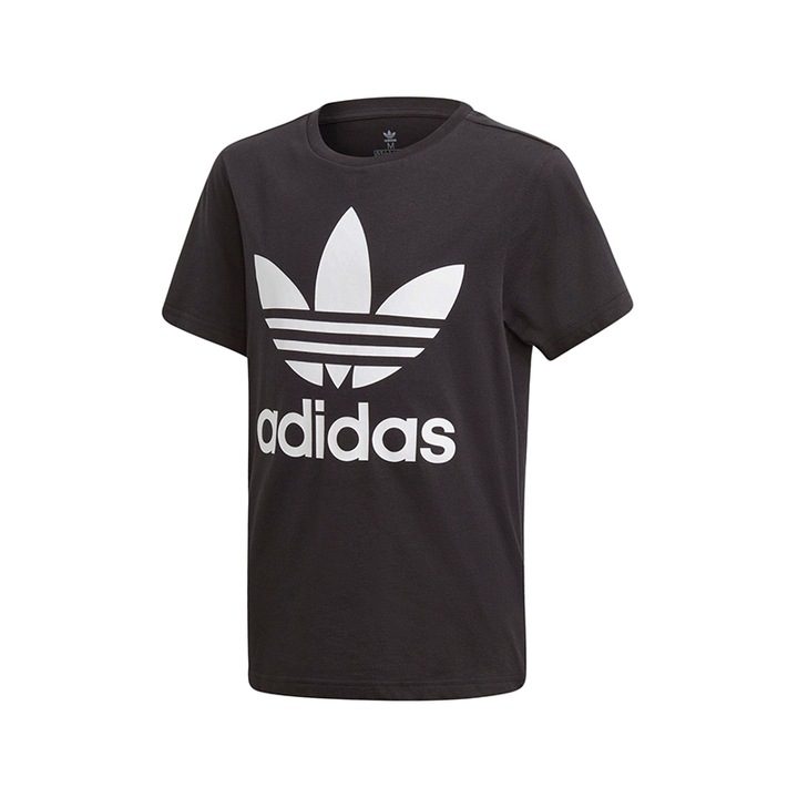 Тениска Adidas Originals Trefoil JR DV2905, момчета, черна