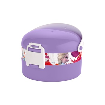 Cutie alimentara model Frozen Elsa, PVC, 1000ml, Mov/Alb Cutie alimentara model Frozen Elsa, PVC, 1000ml, Mov/Alb