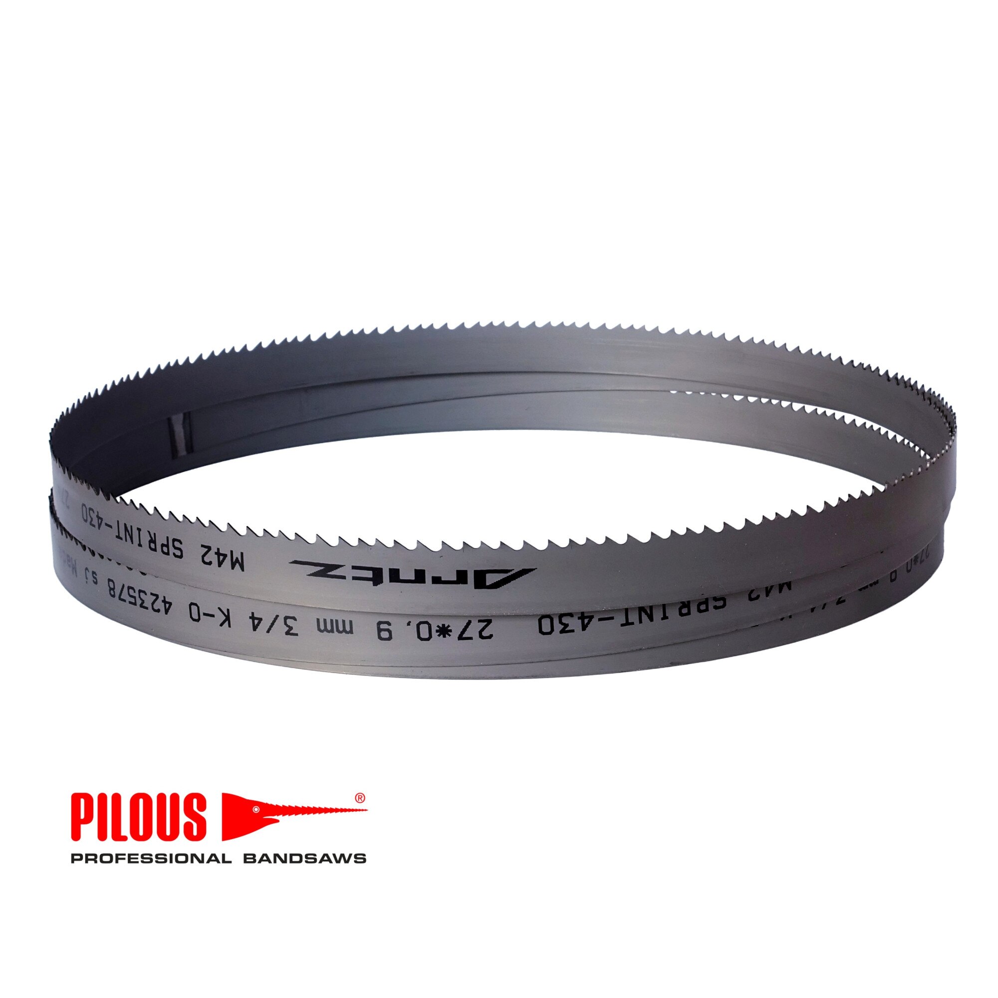 Set 3 Panze fierastrau cu banda Pilous Arg 290 Plus, 3110x27x0.9x3/4 panglica debitare metal, Arntz Sprint M42