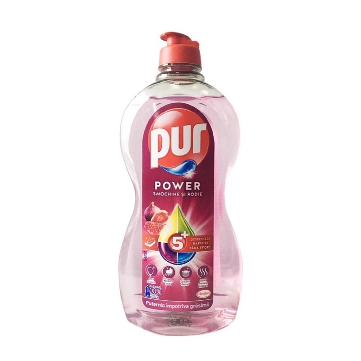 Pur Power Mosogatószer, 750 ml, füge és gránátalma illat