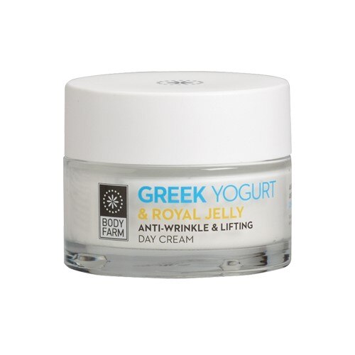 Crema antirid de zi, Bodyfarm, cu Iaurt Grecesc si Laptisor de Matca, 50 ml