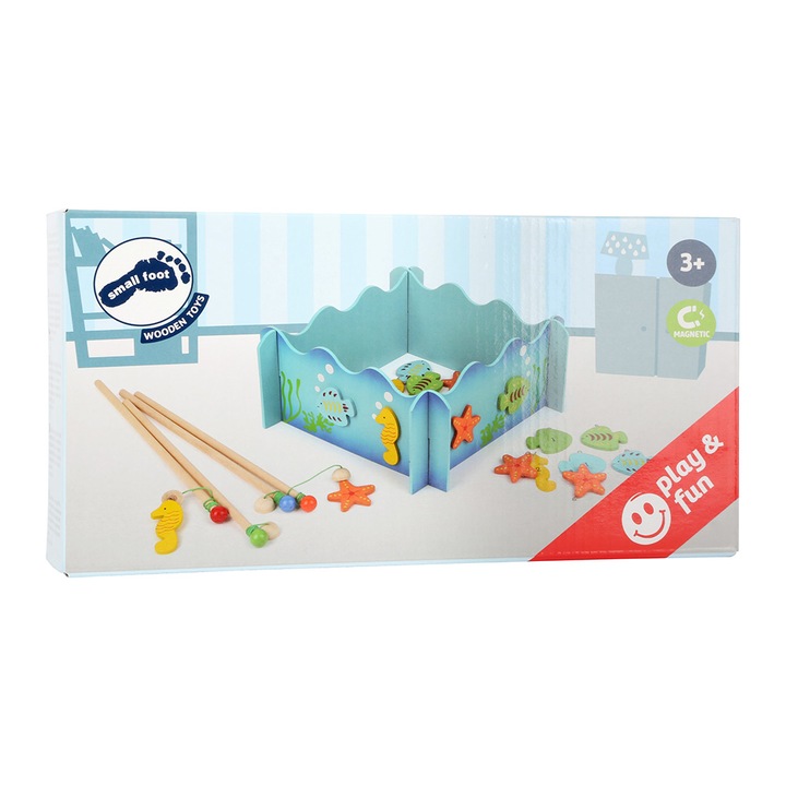Joc de pescuit magnetic, Jucarie interactiva, 3 ani +