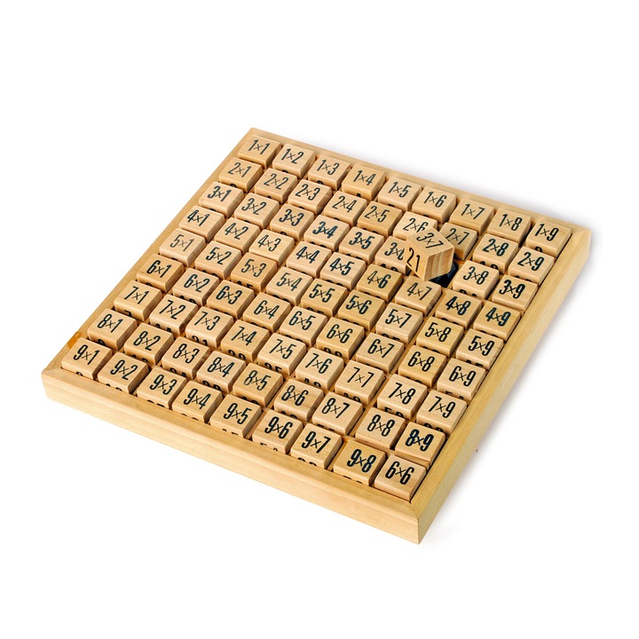 Кубчета Small Foot, ''Таблица за умножение'', Дървени