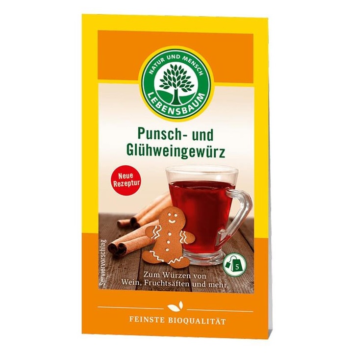 Amestec de Condimente pentru Vin si Punch Bio 5x2gr Lebensbaum