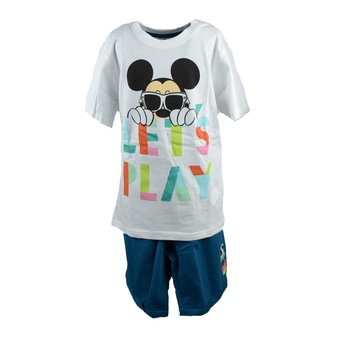 Compleu 2 piese vara baieti E Plus M Mickey Mouse DIS MFB 52 12 7555-1, Multicolor Compleu 2 piese vara baieti E Plus M Mickey Mouse DIS MFB 52 12 7555-1, Multicolor