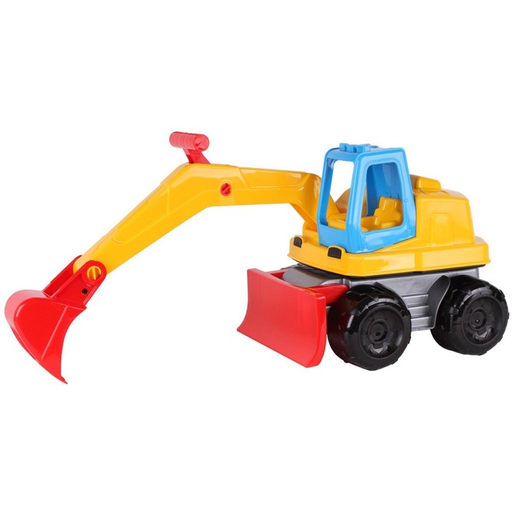 Детски багер Technok Toys W3226, 40 см, Синьо, 3 години