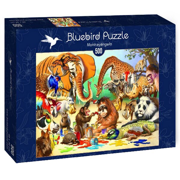 Puzzle Bluebird - Monkeyangelo, 500 piese