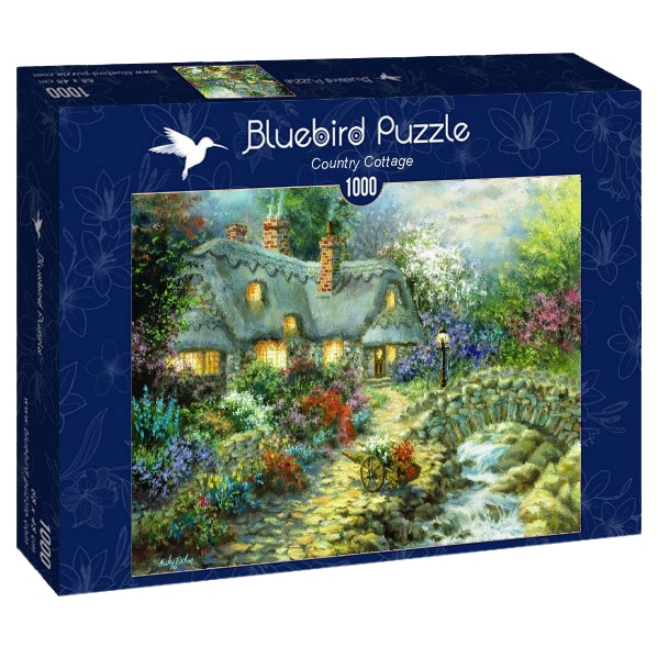 Puzzle Bluebird - Nicky Boehme, Country Cottage, 1000 piese