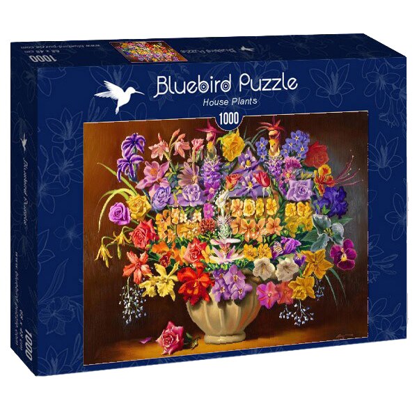 Puzzle Bluebird - House plants, 1000 piese