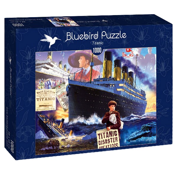 Puzzle Bluebird - Steve Crisp, Titanic, 1000 piese